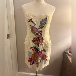 French Connection Denim Mini Strapless Dress